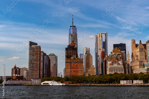 View of south Manhattan from Hudson River