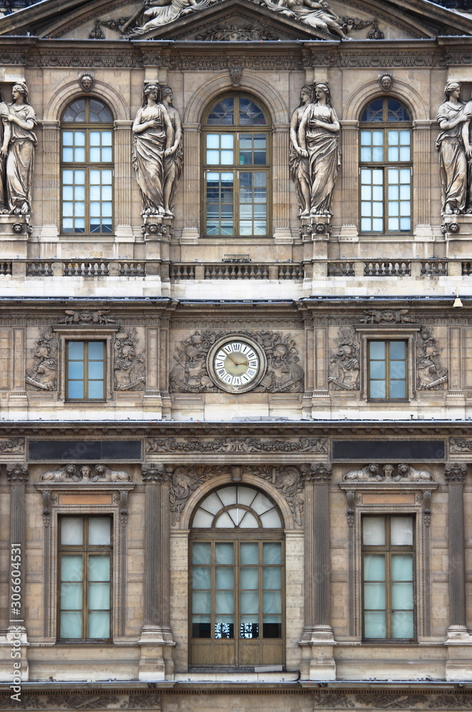 Renaissance building in Paris, France