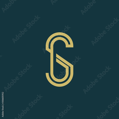 SG Logo. SG Letter Icon Design Vector Illustration.