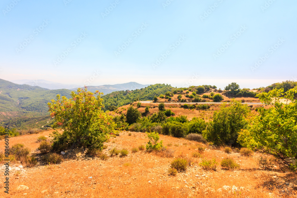 View of the Taurus mountains