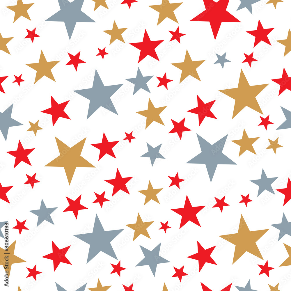 Seamless Christmas star wrapping paper pattern Seamless Christmas star wrapping paper pattern