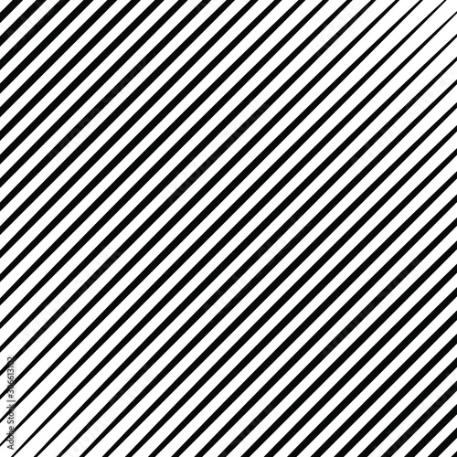 Oblique black curved stripes on a white background. Geometric art. Abstract shape. Design element for prints, web pages, template and textile pattern