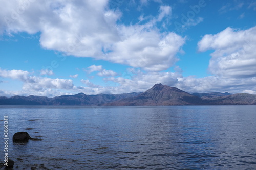 支笏湖と恵庭岳