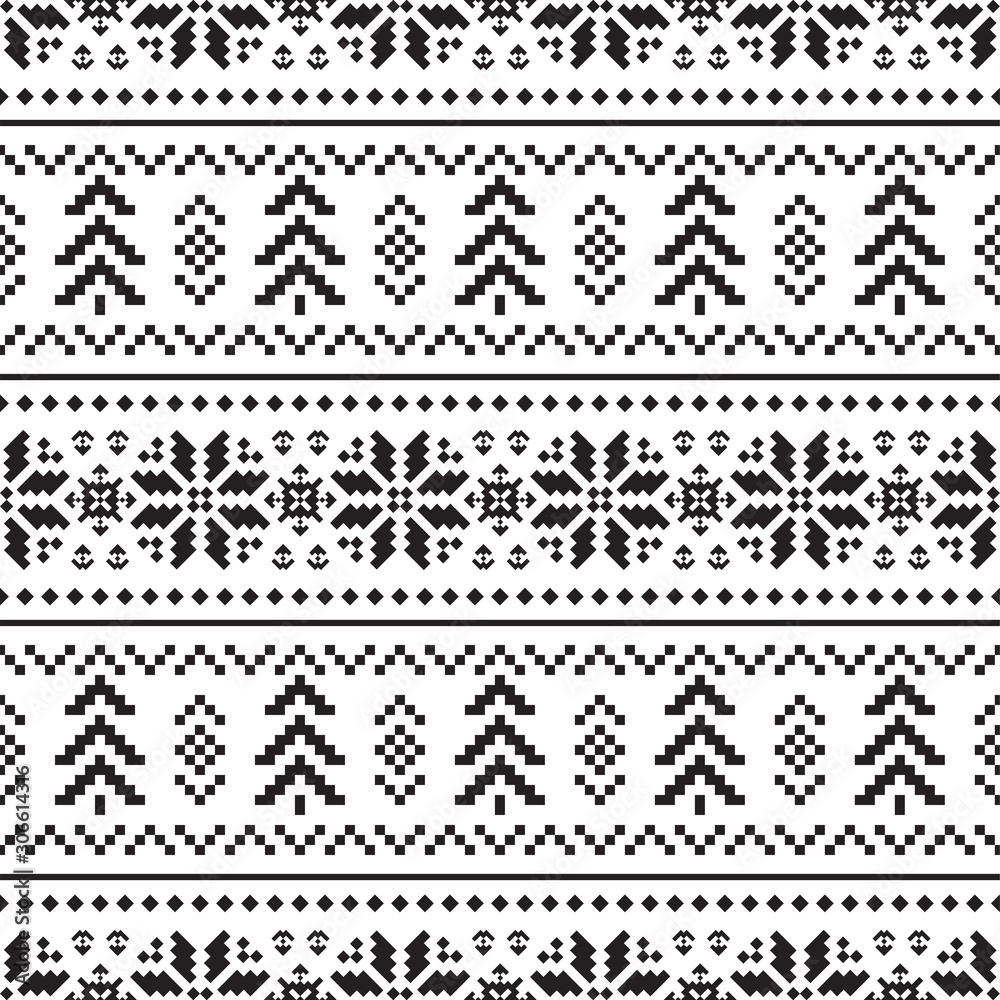 Geometric christmas pattern. design For Background, Frame, Border or Decoration. Ikat, geometric pattern, native Indian, Navajo, Inca Design Geometric christmas pattern. design For Background, Frame, Border or Decoration. Ikat, geometric pattern, native Indian, Navajo, Inca Design