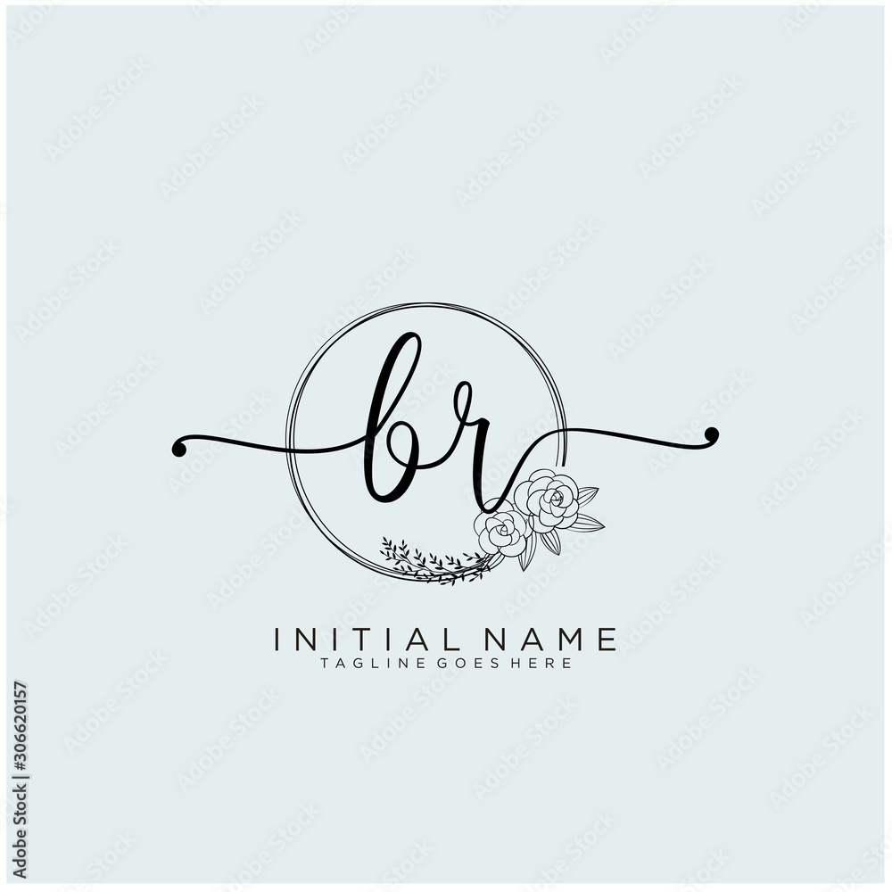 BR Letter Initial beauty monogram and elegant logo design, handwriting logo of initial signature, wedding, fashion, floral and botanical with creative template design. BR Letter Initial beauty monogram and elegant logo design, handwriting logo of initial signature, wedding, fashion, floral and botanical with creative template design.