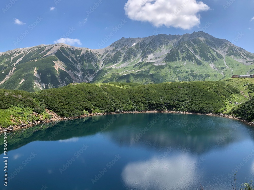 lake in mountains,Mikurigaike