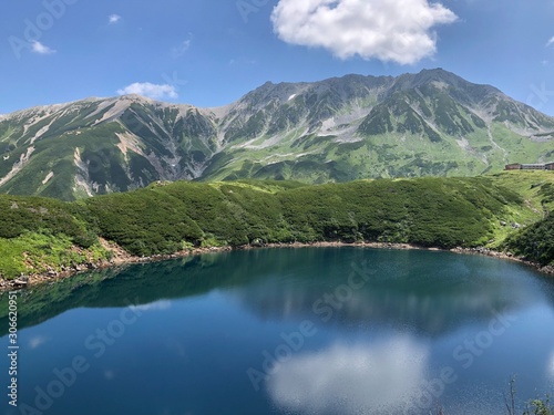 Fototapeta Naklejka Na Ścianę i Meble -  lake in mountains,Mikurigaike