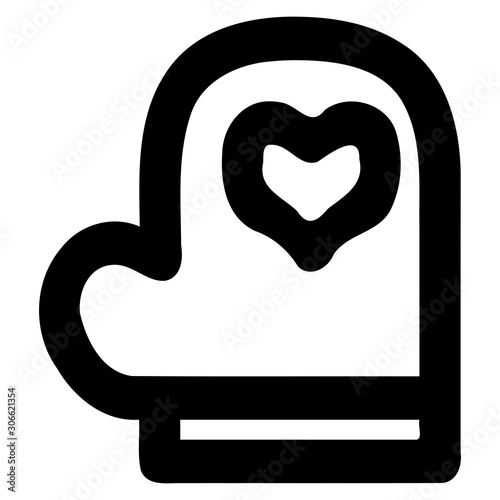 Baby Icon Design Line Style Part 4 Gloves