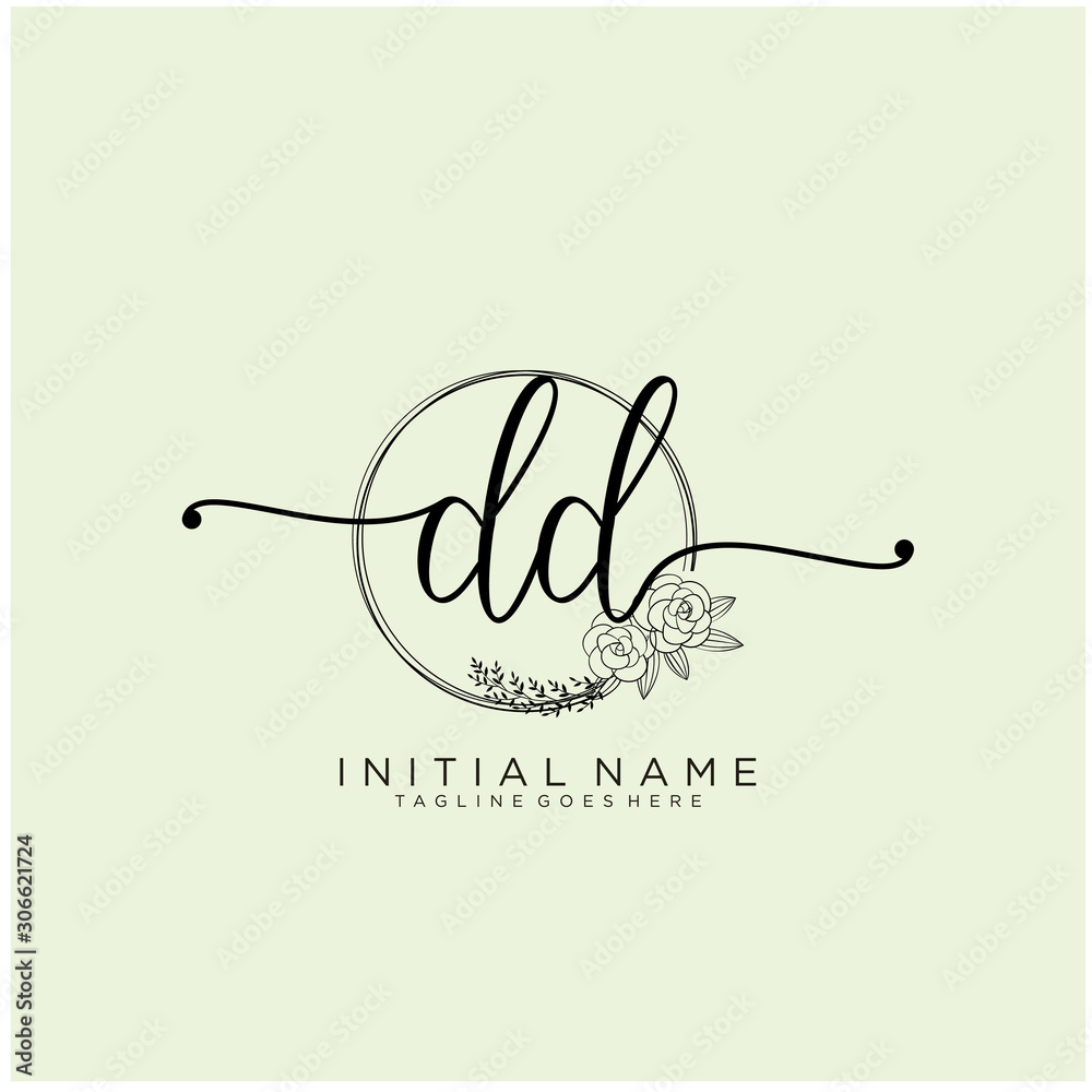 DD Letter Initial beauty monogram and elegant logo design, handwriting logo of initial signature, wedding, fashion, floral and botanical with creative template design. DD Letter Initial beauty monogram and elegant logo design, handwriting logo of initial signature, wedding, fashion, floral and botanical with creative template design.