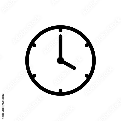 time icon flat clock watches symbol time clock study book flat illustration icon minute duration length Icon symbol clock design vector template timer, watch, timepiece. Vector Illustration Set