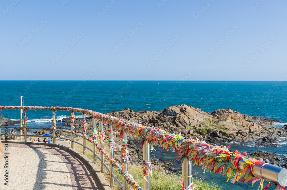 Naklejka premium Beautiful view of Bahia Nautical Museum in Salvador Brazil.