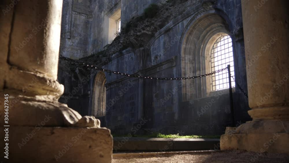 fog entering through abandoned church window on a sunny day 4k fog entering through abandoned church window on a sunny day 4k
