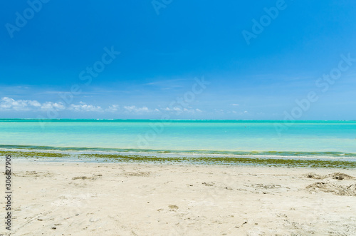 Gorgeous view of Maceio beach with its Caribbean blue waters © Thiago Santos