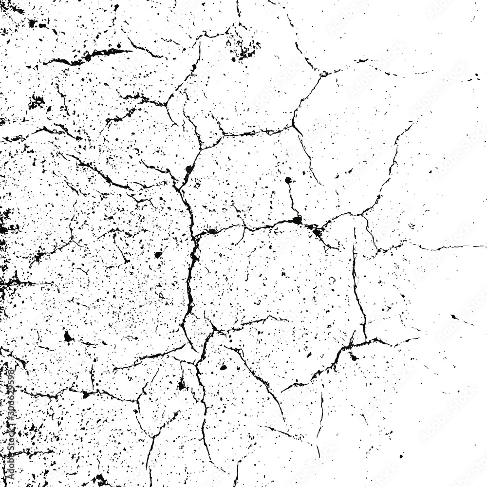 Vector grunge texture. Black and white abstract background. Eps10