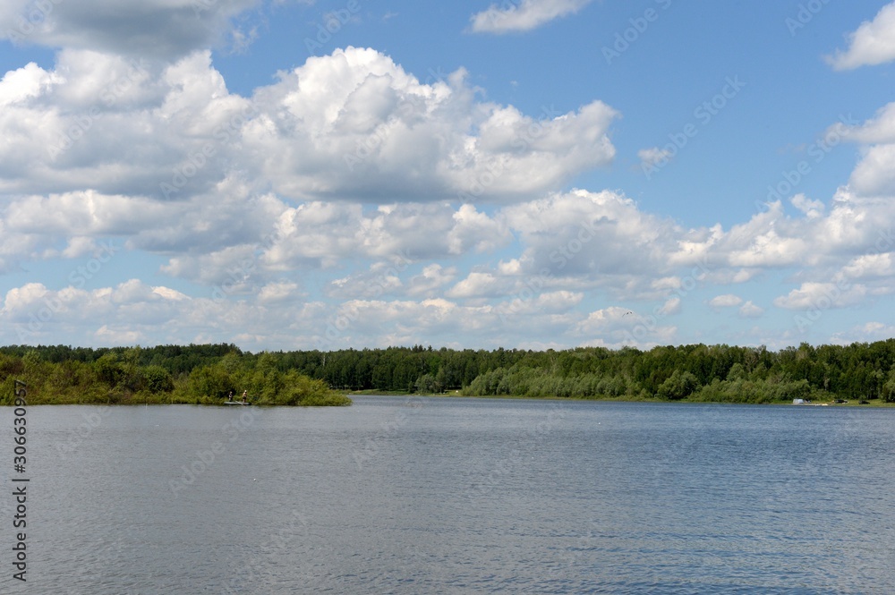 Lake Krasilovo in the Altai territory. Western Siberia. Russia