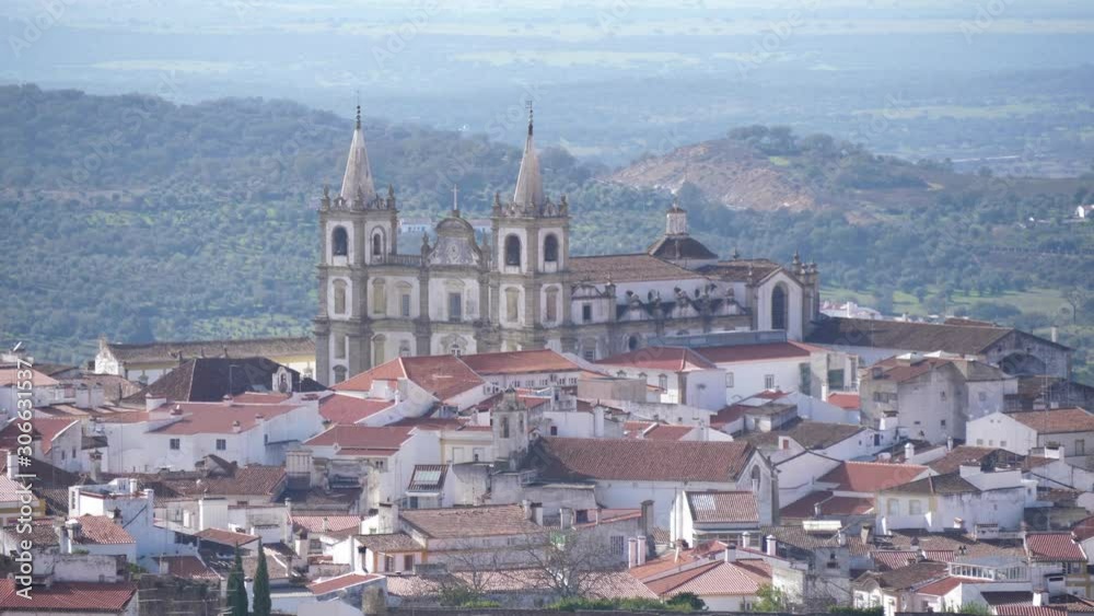 Portalegre city church Portugal 4k Portalegre city church Portugal 4k