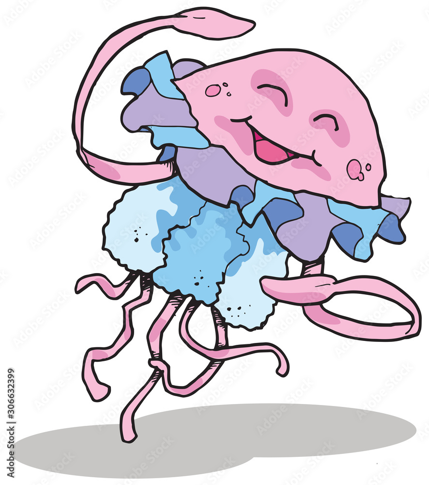 Cute jellyfish Vector Illustration Cute jellyfish Vector Illustration