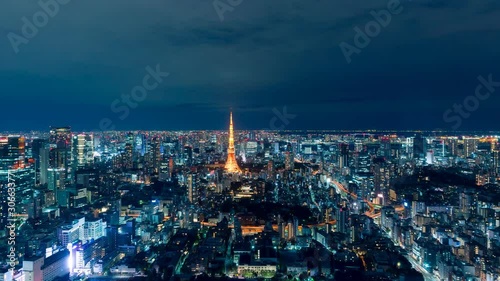 Wallpaper Mural 東京風景・タイムラプス Torontodigital.ca