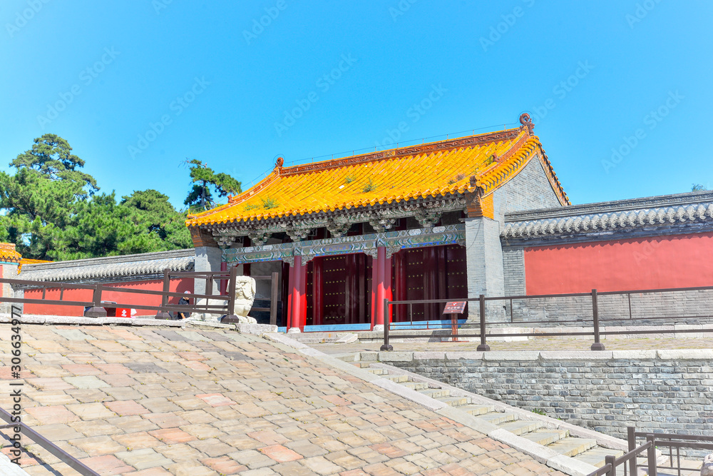 East crossing of zhaoling park, shenyang, liaoning, China; east crossing of Zhao Mausoleum park, shenyang, liaoning, China. East crossing of zhaoling park, shenyang, liaoning, China; east crossing of Zhao Mausoleum park, shenyang, liaoning, China.
