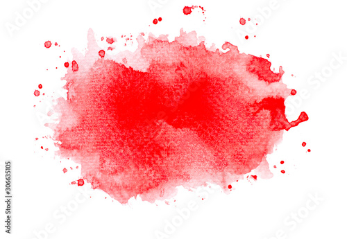 red splashes watercolor.