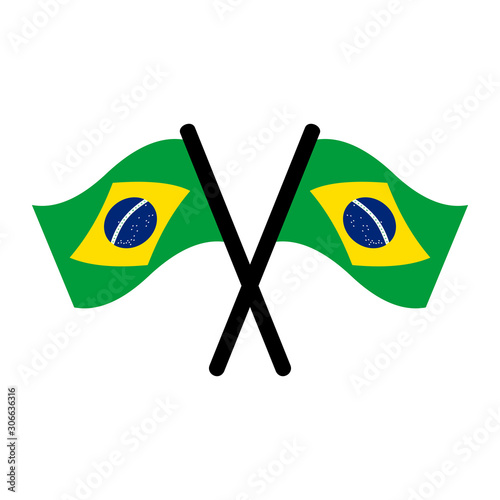 Brazil flags icon vector design symbol