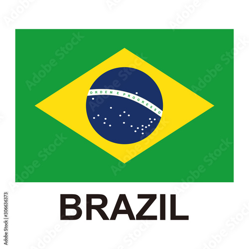 Brazil flags icon vector design symbol
