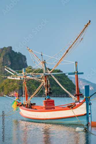 Wooden fishing boat in Thailand