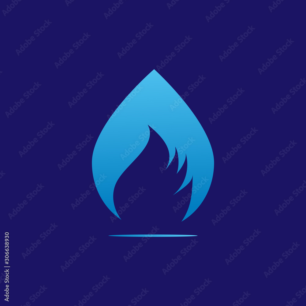 Drop of water vector logo