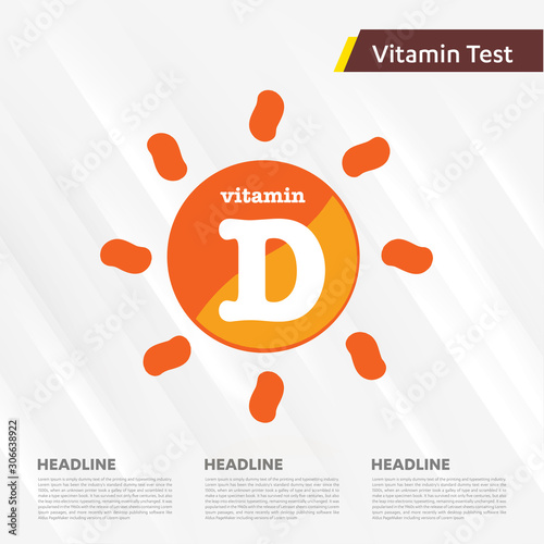Vitamin D sun icon collection set, cholecalciferol. golden drop Vitamin complex drop. Medical for heath Vector illustration