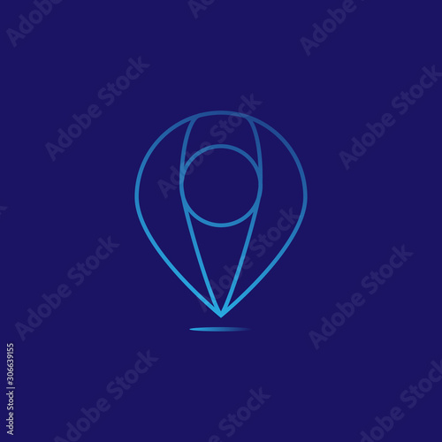 hot air balloon line logo