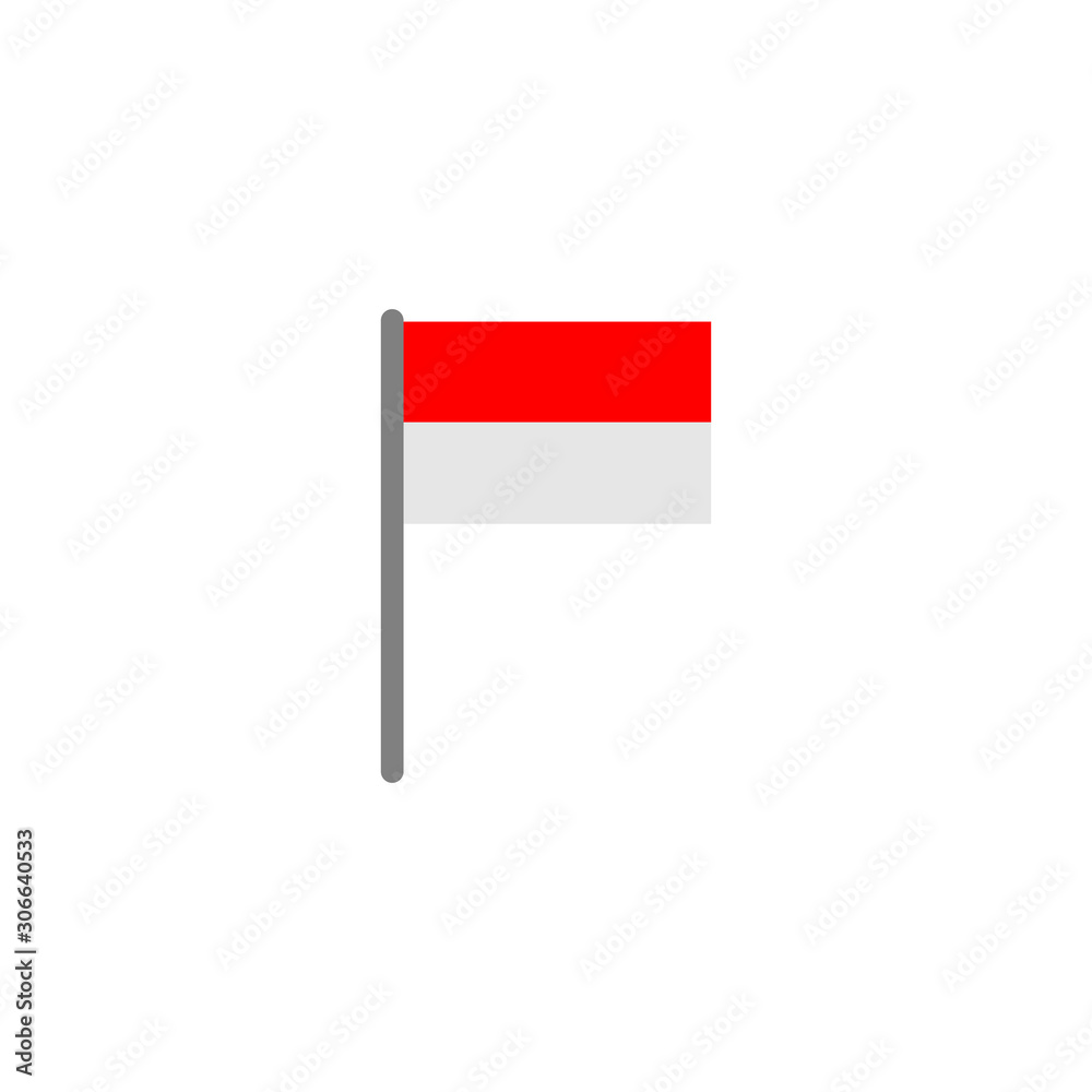 Indonesia flags icon vector design symbol Indonesia flags icon vector design symbol