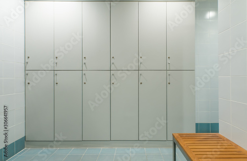 White locker in fitness