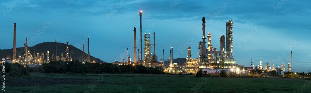 Chemical industry plant of oil refinery plant at night with light. Chemical industry plant of oil refinery plant at night with light.
