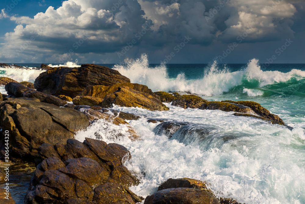 Storm on the Indian Ocean. Sri Lanka