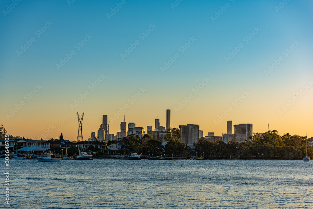 Obraz premium 彼方の街