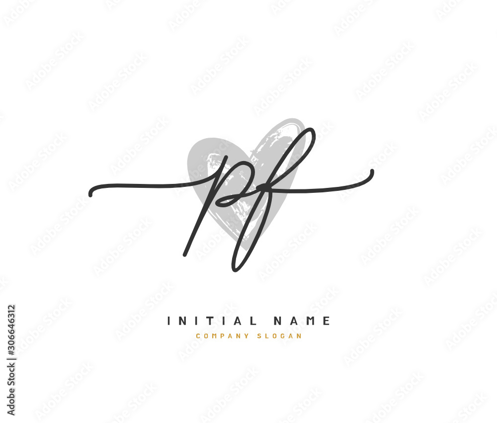 P F PF Beauty vector initial logo, handwriting logo of initial signature, wedding, fashion, jewerly, boutique, floral and botanical with creative template for any company or business. P F PF Beauty vector initial logo, handwriting logo of initial signature, wedding, fashion, jewerly, boutique, floral and botanical with creative template for any company or business.