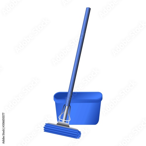 Modern mop icon. Cartoon of modern mop vector icon for web design isolated on white background
