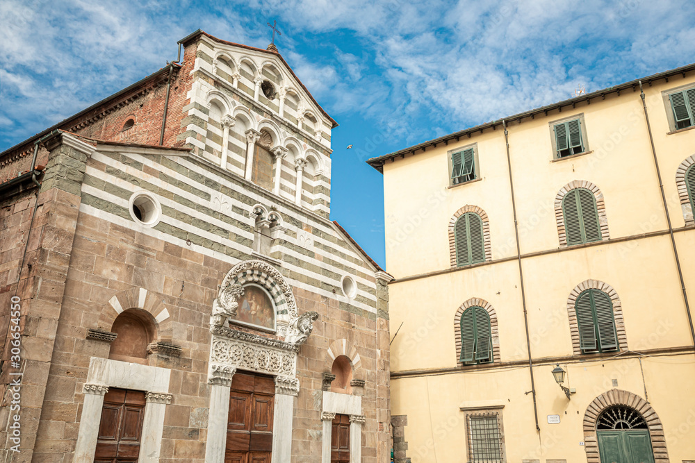 San Giusto church in Lucca Tuscany. Built over a pre-existing church, it dates to 12th century