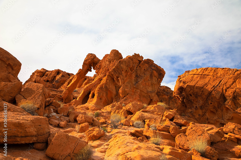 Elephant Rock im Valley of Fire Nationalpark, Nevada Elephant Rock im Valley of Fire Nationalpark, Nevada