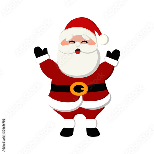 Santa waved his hands