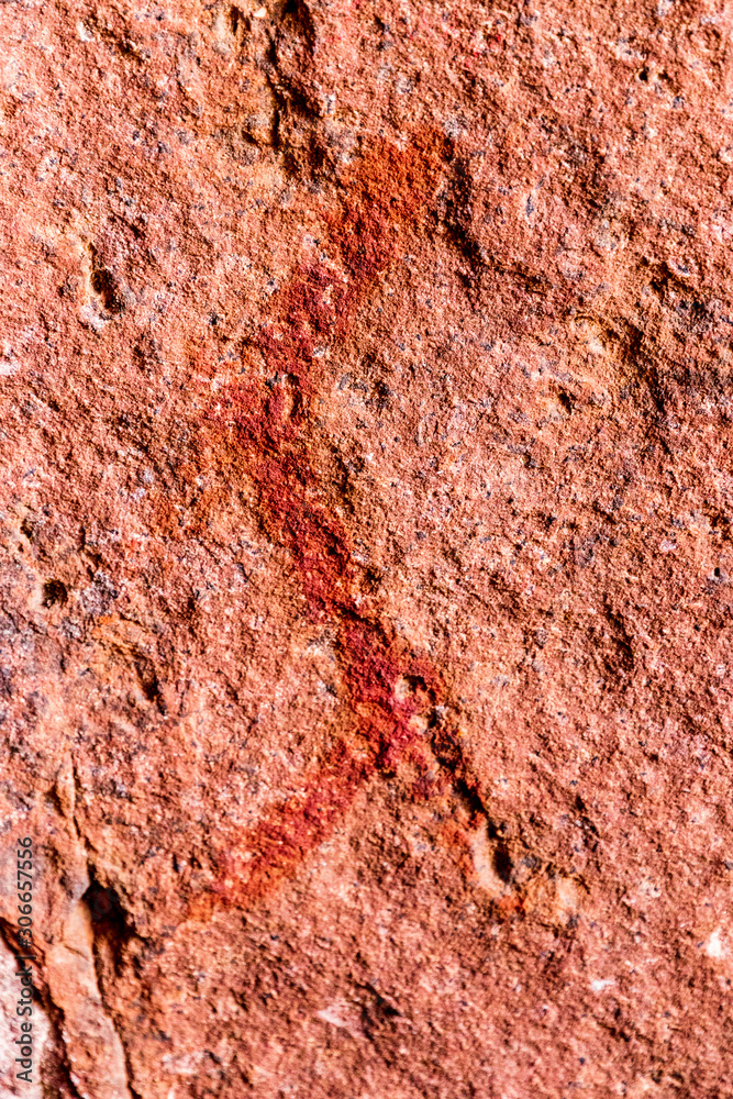 Torotoro Bolivia .10-21-2019 . Prehistoric painting at Ciudad de Itas park at Torotoro in Bolivia. Torotoro Bolivia .10-21-2019 . Prehistoric painting at Ciudad de Itas park at Torotoro in Bolivia.