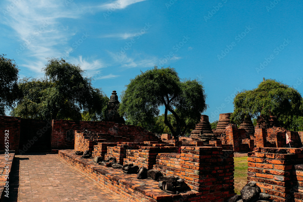 ancient temple in ayutthaya Thailand
