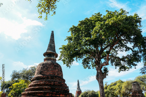 ancient temple in ayutthaya Thailand