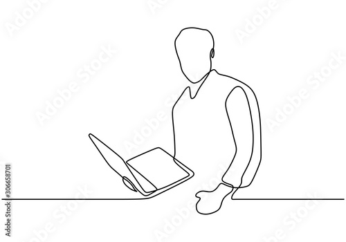 Continuous one line drawing...