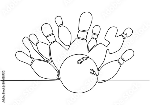 Bowling game continuous one...