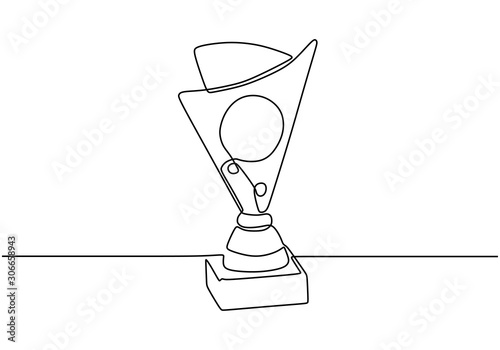 Continuous one line drawing...