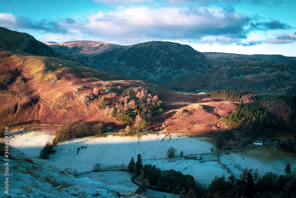 Frost in the Valley, Grisedale, Lake District