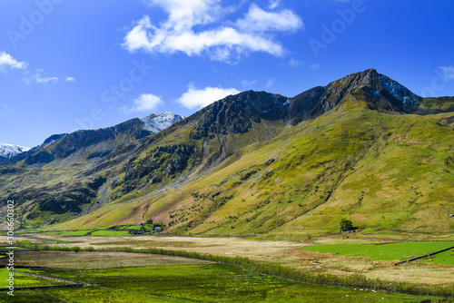 Snowdonia park landscape in England.