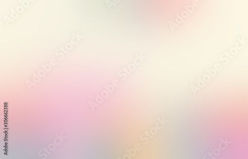 Pastel rosy yellow empty background. Cream simple blurred texture. Light abstract illustration. Subtle defocused pattern.
