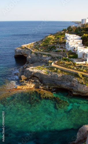 Postcards of Cala Millor, on the island of Mallorca, Spain